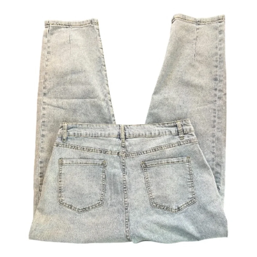 EUC women’s pleated front baggy blue jeans – size L - Picture 6 of 8